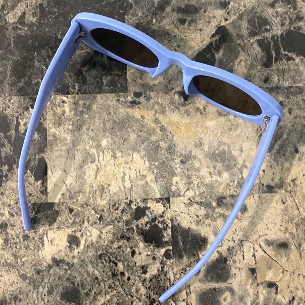Blue Oval Sunglasses - Picture 3 of 4